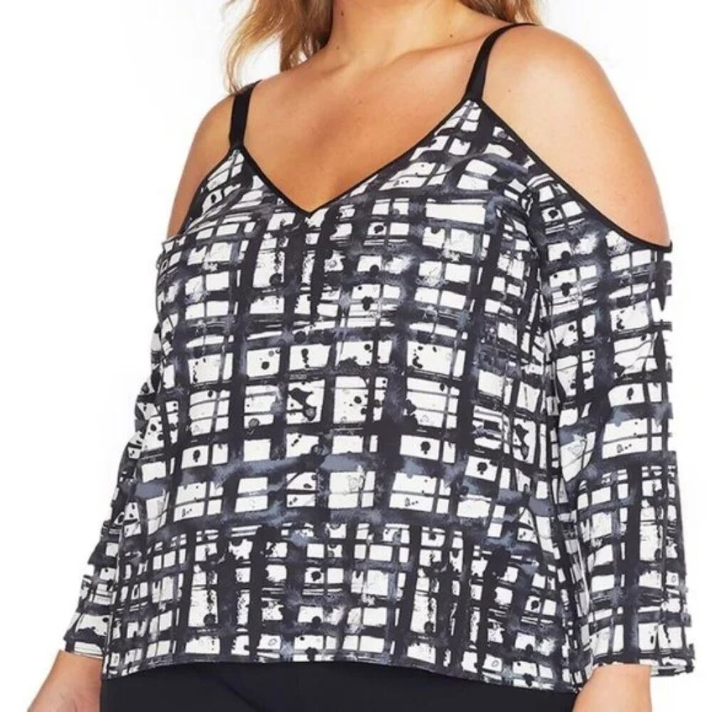 Angels x Rebel Wilson cold shoulder Top